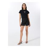 Guess Yüksek Bel Loose Fit Siyah Kadın Şort NEW VALENTINA SHORT - NEW RECY POLY