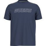 Guess Z4GI18J1314G7R1 Arlo Cn Bisiklet Yaka Mavi Erkek T-shirt