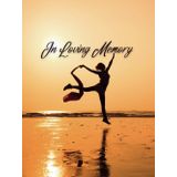 Guest Book: Funeral Guest Book, Dancing on Sunbeams – A Liquid Golden Farewell to Love That Never Sets, Where the Tide Becomes Her Stage