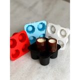 Guezia 4 Lü Shot Bardak Şekilli Buz Kalıbı | 1 Adet - Renkli