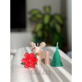 Guezia Christmas Candle | 3’lü Yılbaşı Mum Seti - Beyaz - 3 Adet