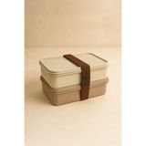 GUGGA Terra - 2 Katlı Lunchbox Kuşaklı Yemek Saklama Kabı Beslenme Kutusu 750 ml