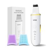 GUGUG Cilt Temizleyici Yüz Spatula Cilt Spatula Gözenek Temizleyici Siyah Nokta Sökücü Araçlar Yüz Derin Temizliği için - 4 Modlu -Beyaz