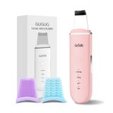 GUGUG Cilt Temizleyici Yüz Spatulası - Cilt Spatulası, Siyah Nokta Giderici, 4 Modlu Gözenek Temizleyici, Cilt Bakım Aletleri, Yüz Derinlemesine Temizlemek için Komedon Çıkarıcı (Pembe) - 2 Silikon Kapak Dahildir