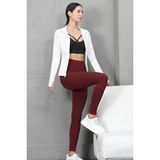 Gugus Kadın Light Warm Running Volanlı Fermuarlı Yüksek Yaka Spor Ceket – Esnek Activewear - XL - Beyaz