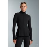 Gugus KADIN Light warm running VOLANLI Fermuarlı Yüksek Yaka Spor Ceket – Esnek Activewear