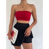 Gugus Kadın Pileli Tenis Eteği Içten Taytlı - M - 5-Siyah