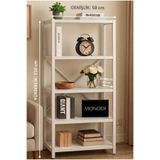 GUİMO Modern Minimal 5 Raflı Kitaplık ve Raflı Dolap 150 cm Kitaplık