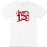 Guitar Hero Cep Logo Tasarımlı Beyaz Tişört; Xl