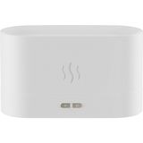 Guiwuu Simülasyon Alev Işığı Aromaterapi Difüzör USB Ultrasonik Uçucu Yağ Difüzörü Ev Aroma Hava Nemlendirici Beyaz (Yurt Dışından)