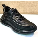 Guja 23K504-5 Erkek Hakiki Deri Premium İthal Taban Sneaker Spor Ayakkabı - Siyah