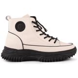 Guja 24K310-13 Kalın Taban Deri Kadın Sneakers Bot - Siyah