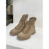 Guja 24K310-22 ÖRME TRİKO BOĞAZLI SNEAKER SPOR AYAKKABI KADIN - Camel