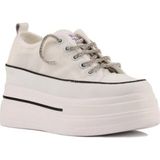 Guja 24Y345-10 Kadın Taş Bağcık Sneaker Ayakkabı - Beyaz