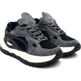 Guja 25K331-2 Kadın Süet Sneaker Spor Ayakkabı Siyah