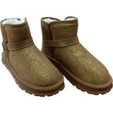 Guja 25K432 Kadın Simli Toka Detaylı Slim - On Peluşlu Bot Camel
