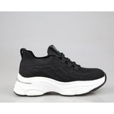 Guja 25Y309 Siyah Kadın Premium Triko Taşlı Sneaker Spor Ayakkabı