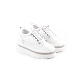 Guja 25Y423-2 Kadın Kalın Taban İçten Dolgulu Tabanı Taşlı Sneaker Ayakkabı