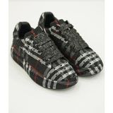Guja 25Y451-3 36/41 Kadın Ekose Desenli Taşlı Premium Sneaker Ayakkabı - Camel
