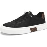 Guja 25Y501 40/44 Erkek Monogram Desenli Sneaker Ayakkabı - Siyah