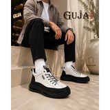 Guja 26K500 Hakiki Deri Erkek Bot - Beyaz - 42