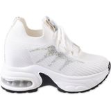 Guja 26Y300-1 Gizli Dolgu Yüksek Taban Kadın Sneaker Spor Ayakkabı - Beyaz
