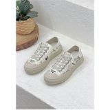 Guja 26Y312-1 Kadın Baskılı Jean Sneaker Spor Ayakkabı Bej