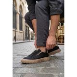 Guja 26Y518 Rahat Desenli Kauçuk Taban Tekstil Lastik Bağcıklı Sneaker Erkek Ayakkabı