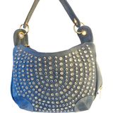 Guja C1093 Kadın Ithal Taşlı ve Troplu Denim Çanta - Standart - Mavi