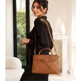 Guja C3036 Kadın Kol ve Omuz Çantası Kahve - UZUNLUK 32CM YÜKSEKLİK 19 CM GENİŞLİK 12 CM - Camel