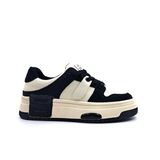 Guja G24K358 Hakiki Deri Siyah Bej Kadın Sneaker Spor Ayakkabı - Siyah - Bej