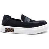 Guja G25Y501 Erkek Triko Tekstil Siyah Bağcıksız Loafer Ayakkabı