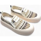 Guja G26Y313 Örgü Hasır Detaylı Slip-On Bağcıksız Bej Renk Kadın Sneaker Ayakkabı