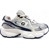 Guja G26Y353 Yüksek Taban (5 Cm) Kadın Günlük ve Yürüyüş Lacivert Bej Sneaker Spor Ayakkabı - Bej - Lacivert