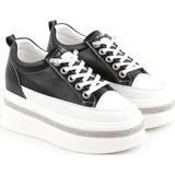Guja Guya 25Y423-2 Kadın Kalın Taban Içten Dolgulu Tabanı Taşlı Sneaker Ayakkabı - Siyah