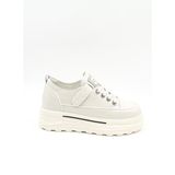 Guja Ithal Dolgu Taban Sneakers Kadın Spor Ayakkabı GJ363 Bej