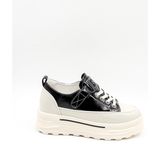 Guja Ithal Dolgu Taban Sneakers Kadın Spor Ayakkabı GJ363 Siyah