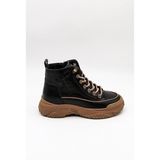 Guja Ithal Seri Kadın Sneaker Bot GJ310 - Kömür - 36