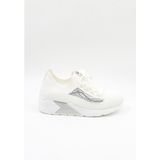 Guja Ithal Triko Sneakers Kadın Spor Ayakkabı GJ301 Beyaz