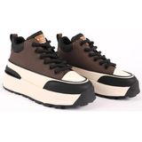 Guja Kadın Kalın Taban Bağcıklı Spor Ayakkabı & Sneaker Kahve