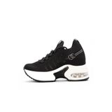GUJA Kadın Sneaker Dolgu Topuklu Spor Ayakkabı, Siyah, 36