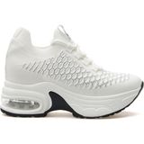 Guja Kadın Taş Detaylı Beyaz Gizli Dolgu Topuk Sneaker Ayakkabı 25Y 25Y300-22 Z Günlük Kullanım için Tekstil Taban