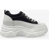 Guja Kadın Yüksek Taban Sneaker Siyah Beyaz BLG25K314 - Siyah - Beyaz
