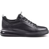 Guja Marcomen 19596 Ithal Taban Hafif Sneaker Deri Erkek Ayakkabı - Siyah