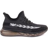 Guja Siyah - Sennida Tekstil Materyal Eva Taban Sneakers G419