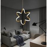 Gül Avize Modern Çiçek Formlu LED Sarkıt Avize 3renk 3000K4000K6500K - Gold