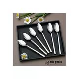Gül Çelik 12 Parça Yemek Kaşığı Sade Çubuk Model 18/0 Kalite