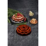Gül Desenli Kek Kalıbı - Kırmızı
