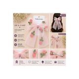 Gül İşlemeli Tül Detaylı Büyük Fiyonk Klipsli Kadın & Kız Çocuk Toka asel g39