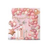 Gül Kurusu 1 Yaş Özel Doğum Günü Balon Zincir Set, 435789438597